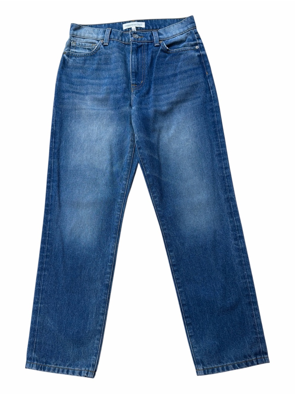 Current/Elliott Classic Straight Leg Blue Jeans